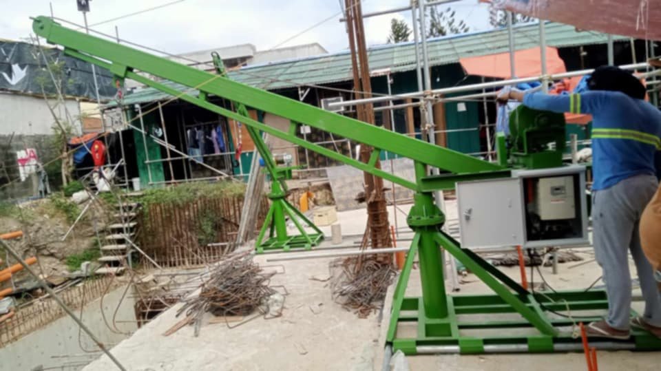 valthink solutions inc Products - Portalift Mini boom crane and Cargo Elevator